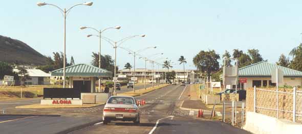H-3 east end at entrance to Marine Corps base