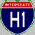 Sample marker for Interstate routes
