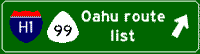 Link to Hawaii Highways, Oahu route list