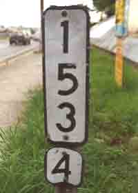 Puerto Rico highway kilometer marker