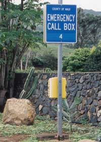 County-maintained roadside callbox