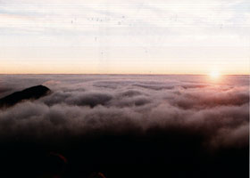 Sunrise over the Haleakala crater