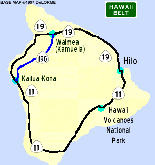 Map of the Hawaii Belt